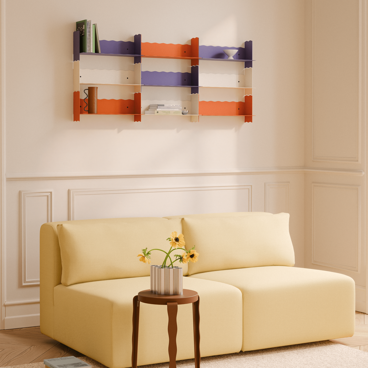 TIPTOE x UCHRONIA – PLI Wave Wall Shelf