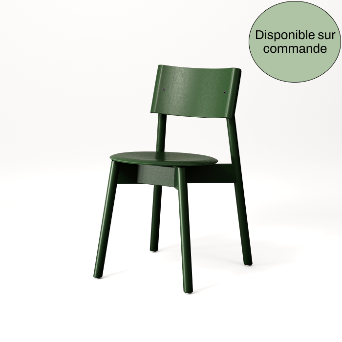 Chaise SSD full wood - bois éco-certifié - vert sapin