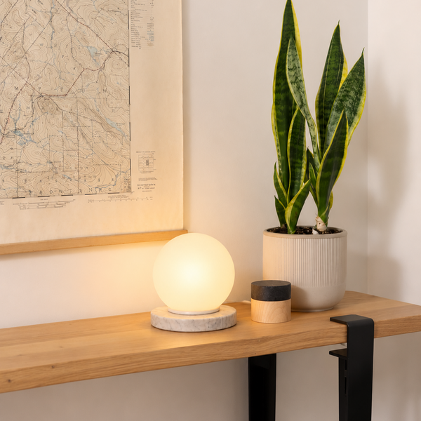 Lampe en pierre à poser
