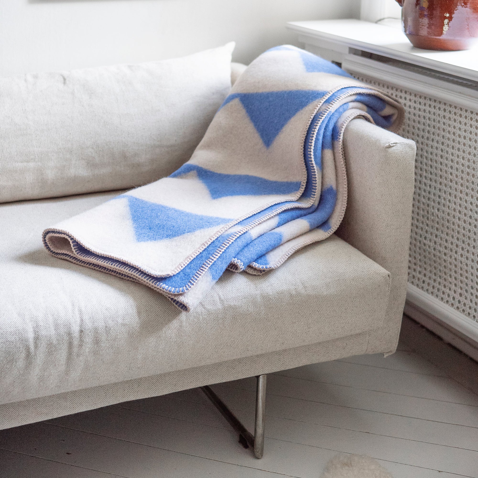 Arctic throw cobalt