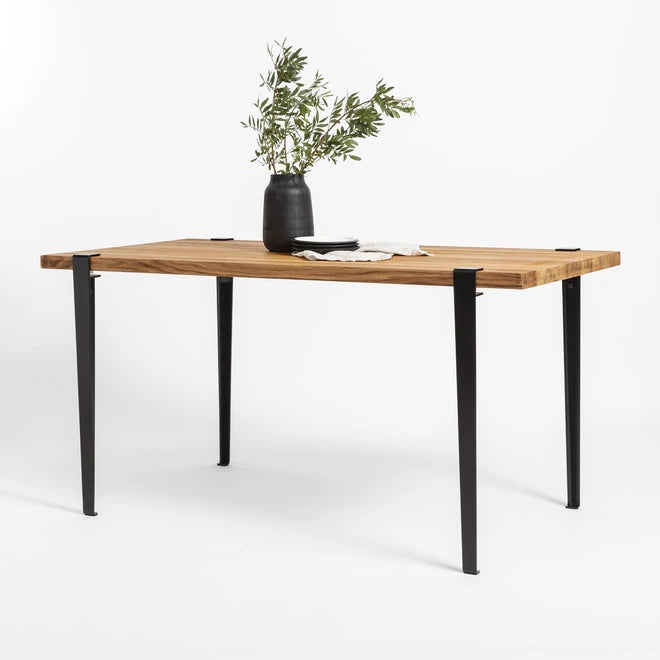 Table à manger BALTHAZAR - bois ancien recyclé - 150×75cm