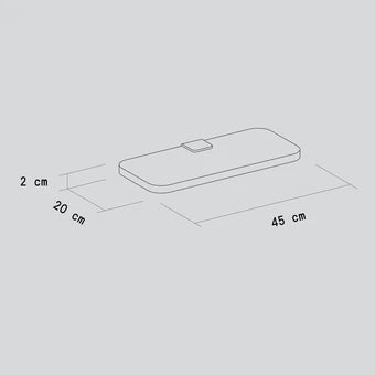 BRACKET bedside table - Venezia recycled plastic