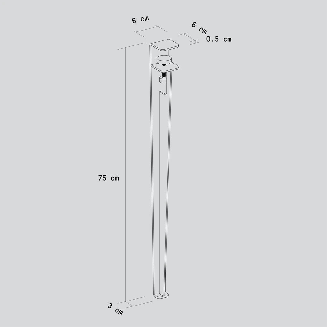 Set of 4 table legs – 75cm *discontinued colors