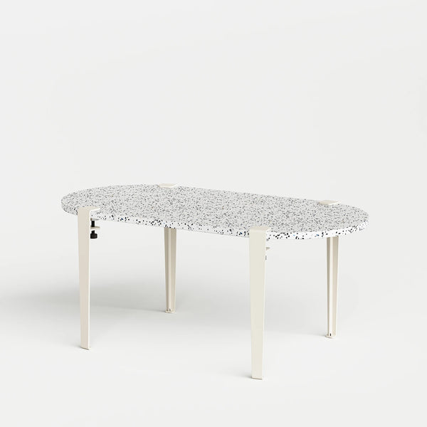 TIPTOE oblong coffee table – MACCHIATO recycled plastic