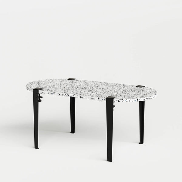 TIPTOE oblong coffee table – MACCHIATO recycled plastic